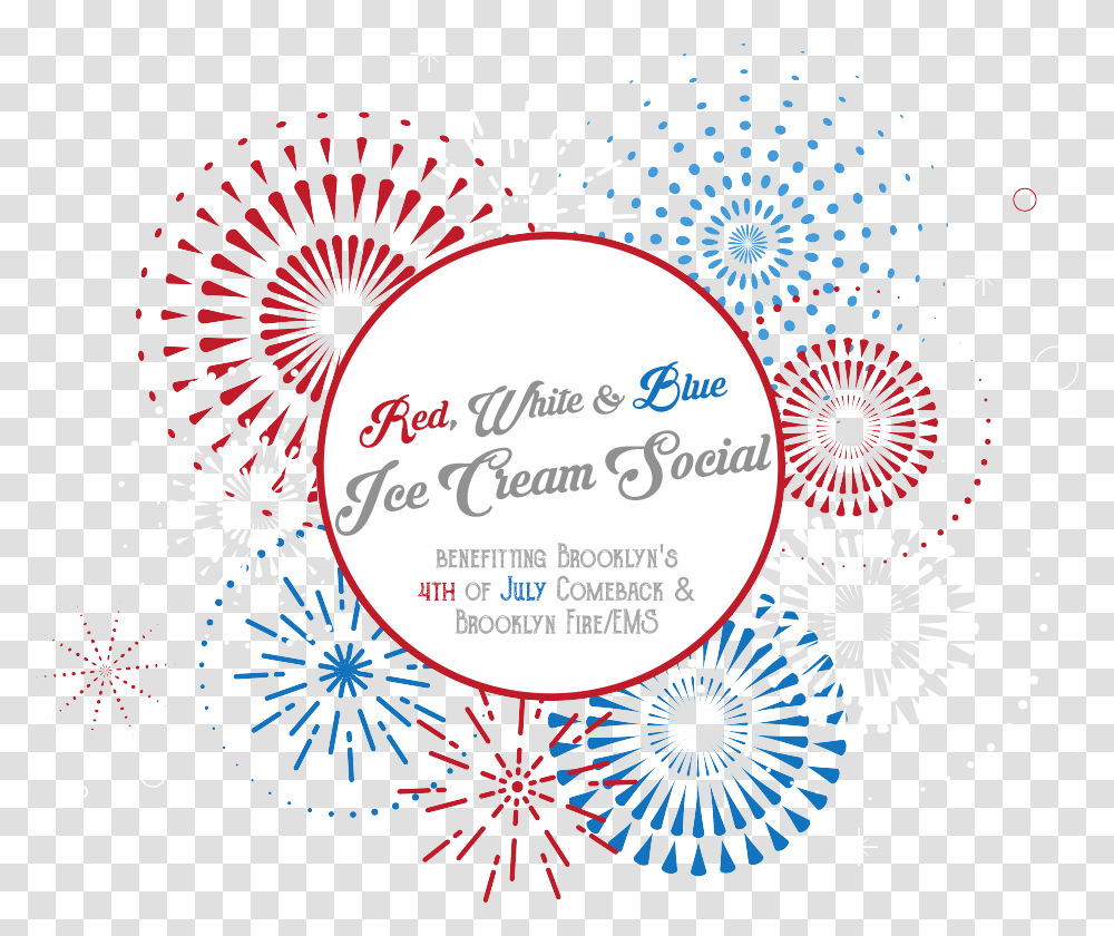 Red White Amp Blue Ice Cream Social Circle, Nature, Poster Transparent Png