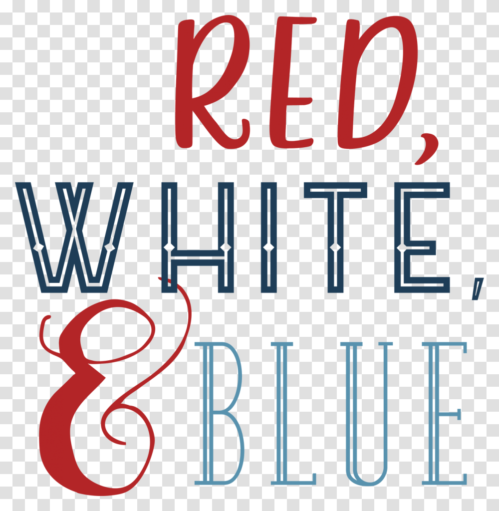 Red White Amp Blue Svg Cut File Red White And Blue Svg, Alphabet, Number Transparent Png