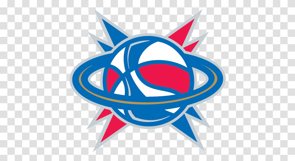 Red White And Blue Basketball Logo Logodix Arkansas Rimrockers Nba Logo, Symbol, Transportation, Vehicle, Flag Transparent Png