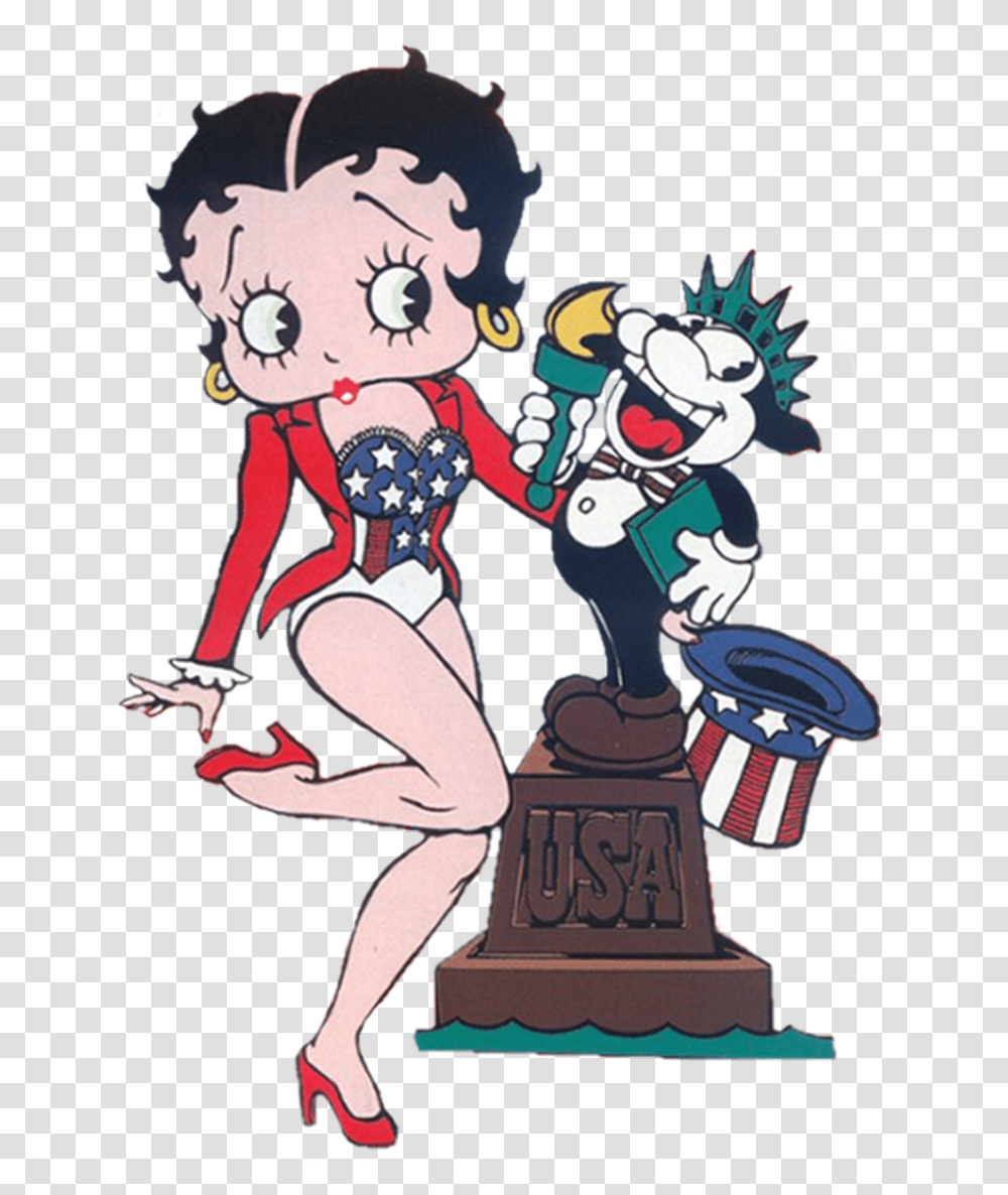Red White And Blue Betty Boop Betty Boop Blue, Performer, Crowd, Book Transparent Png