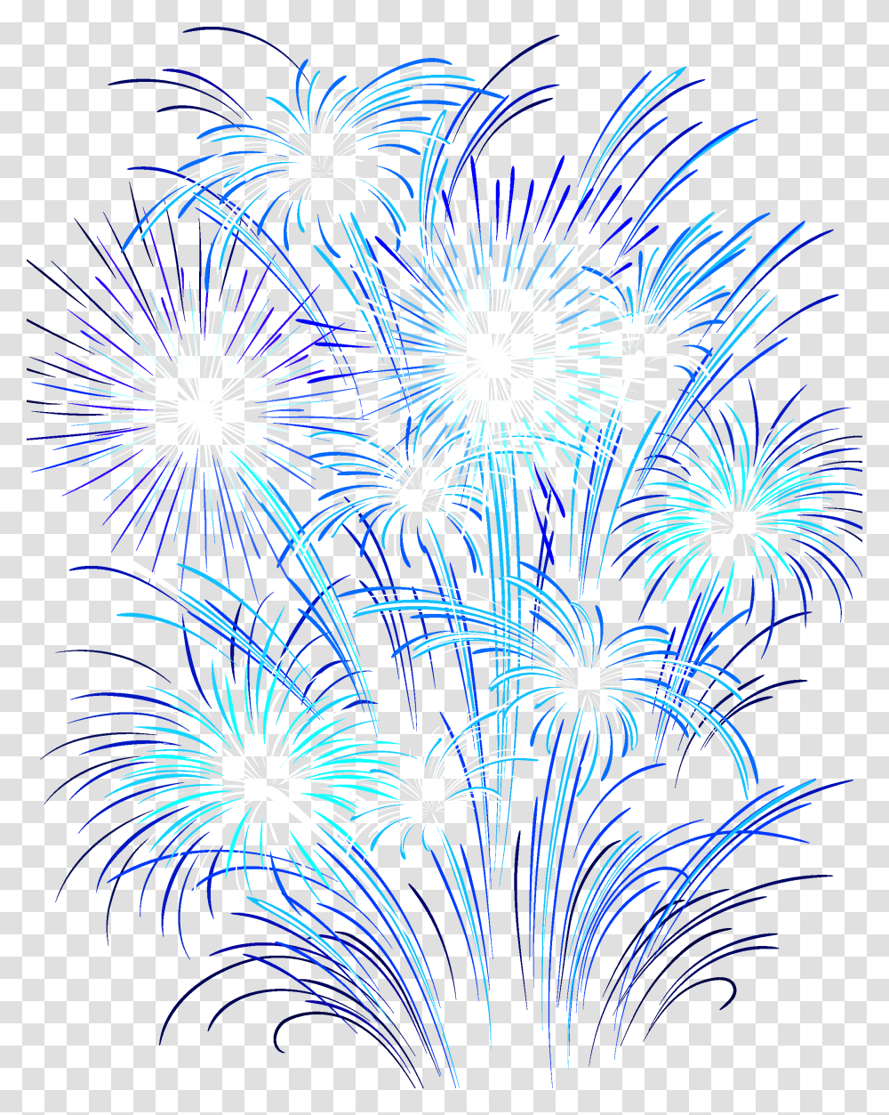 Red White And Blue Fireworks Clipart Purple And Blue Fireworks, Nature, Outdoors Transparent Png