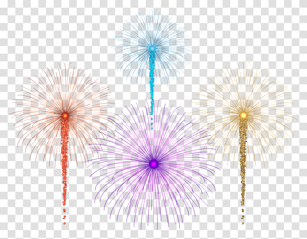 Red White And Blue Fireworks For Dark Images Clip Fireworks Transparent Png