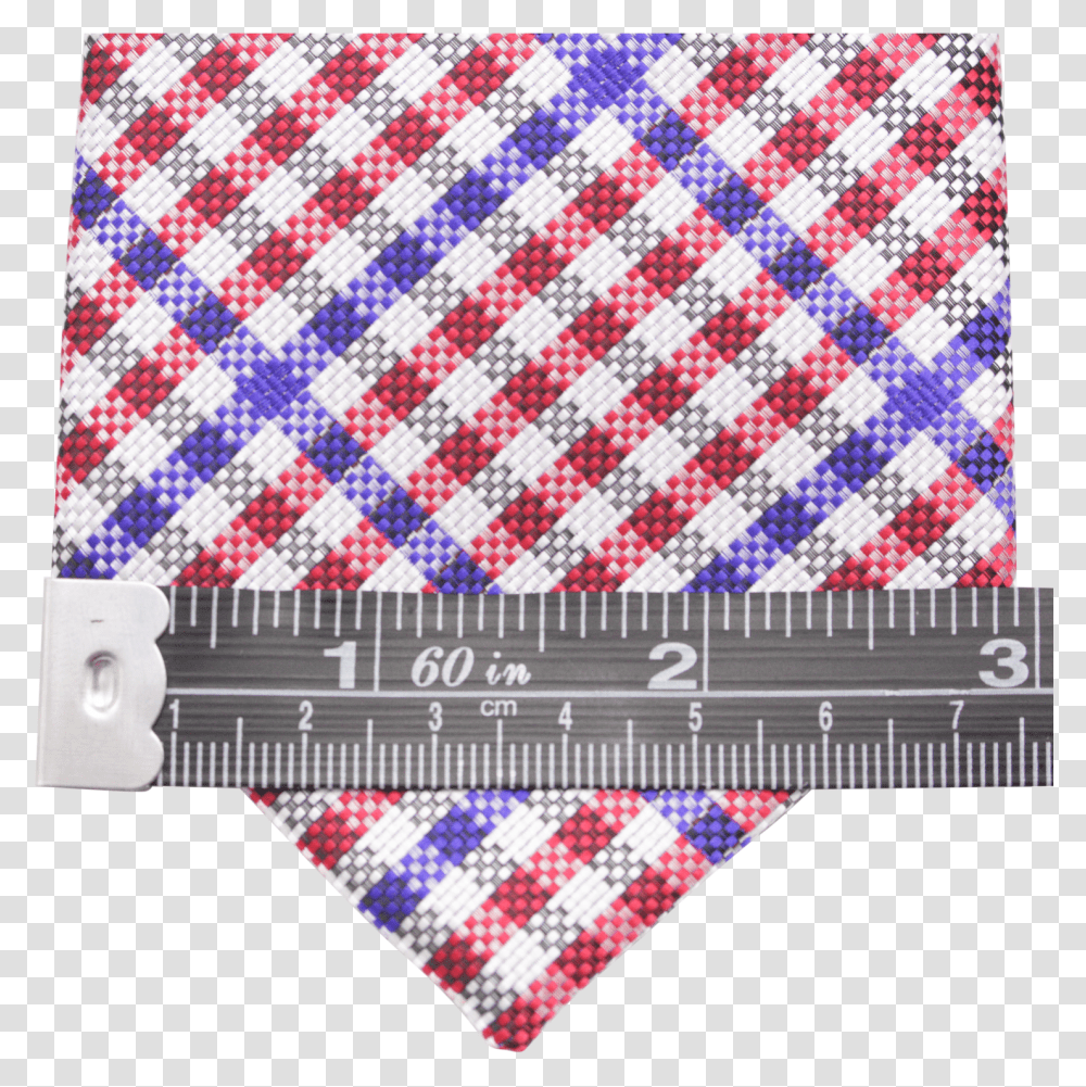 Red White And Blue Gingham Patterned Necktie Pochette Felicie Louis Vuitton Wallet, Rug, Plot Transparent Png