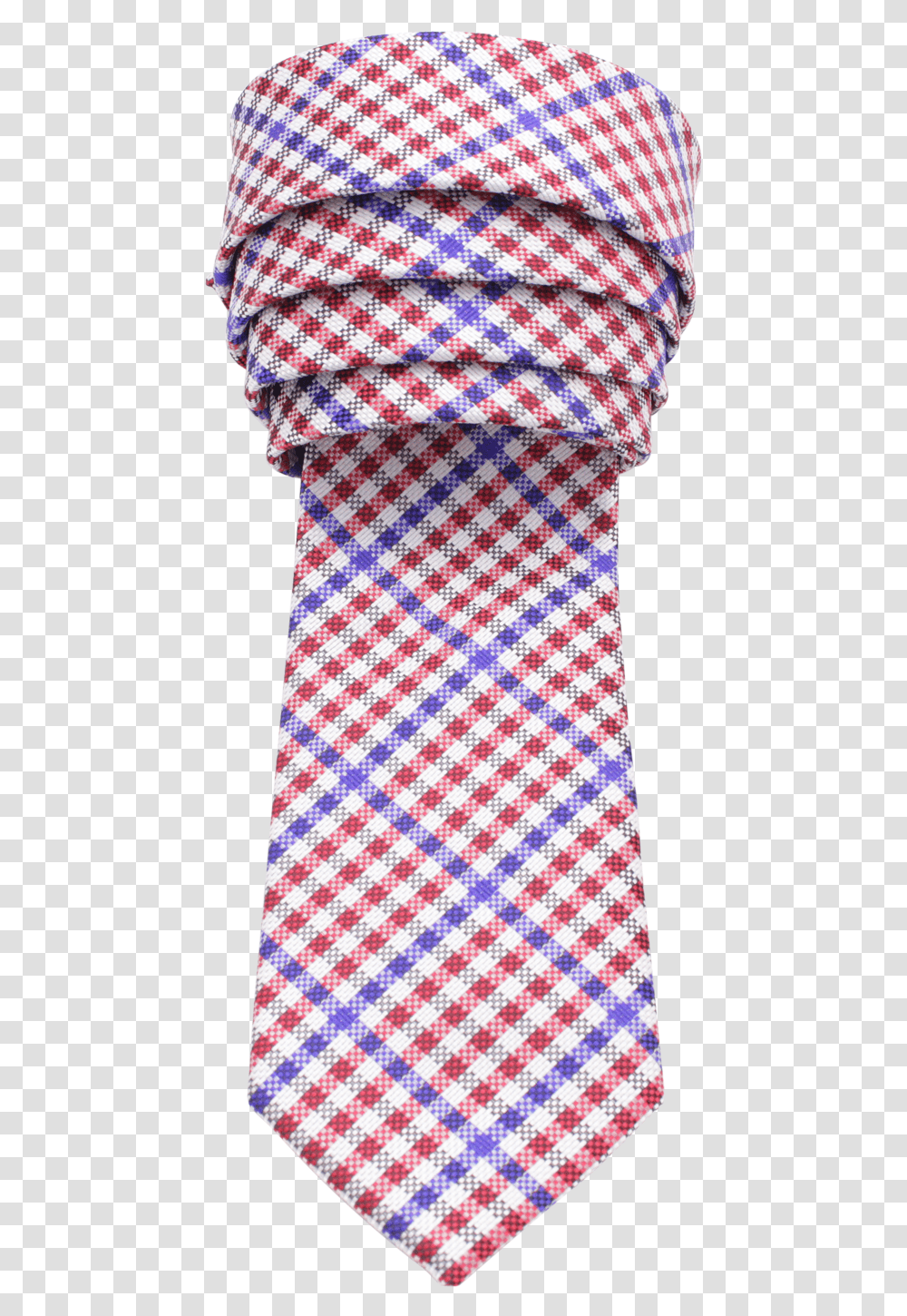 Red White And Blue Gingham Patterned Necktie Tom Ford Navy Houndstooth Tie, Rug, Accessories, Accessory, Blanket Transparent Png