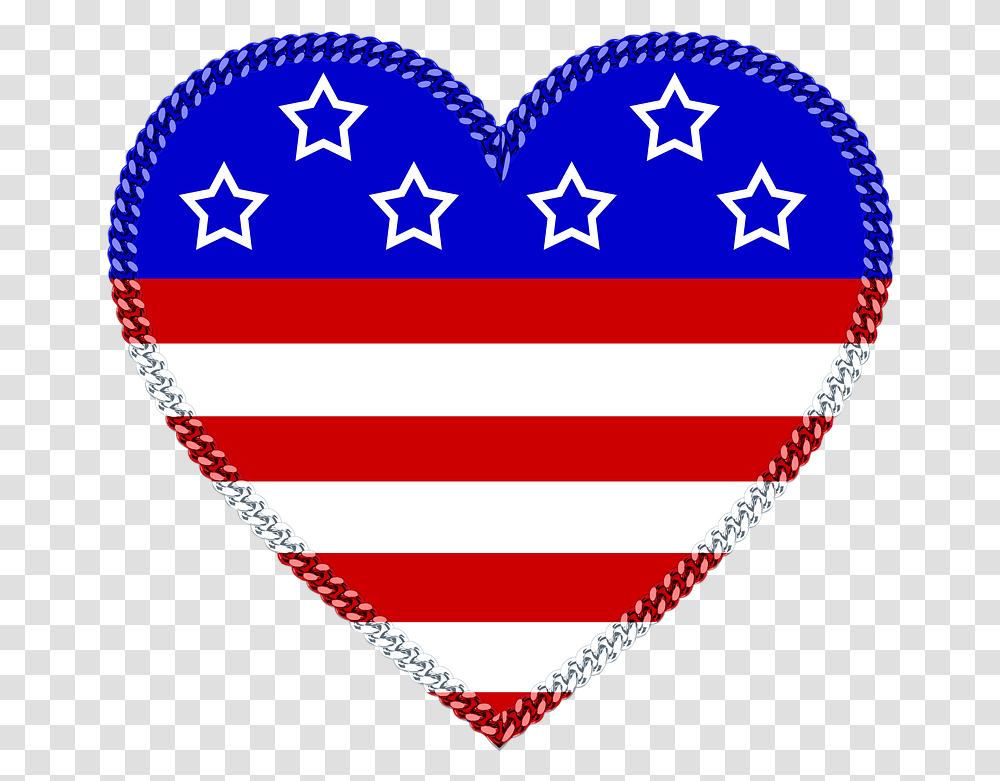 Red White And Blue Heart Clipart Red White And Blue Stars And Hearts, Rug, Bracelet, Jewelry, Accessories Transparent Png