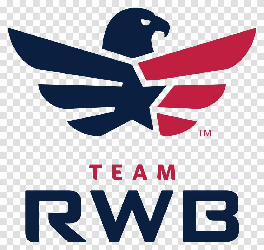 Red White And Blue Logos Team Rwb Logo, Symbol, Text, Word, Poster Transparent Png