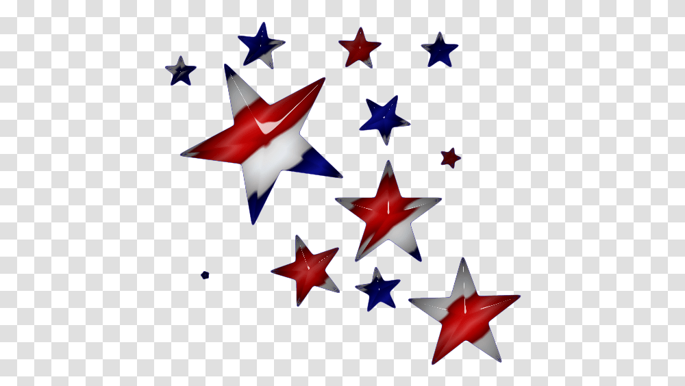 Red White And Blue Stars, Star Symbol, Fish, Animal Transparent Png