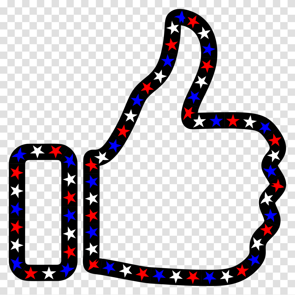 Red White And Blue Thumbs Up, Number, Star Symbol Transparent Png