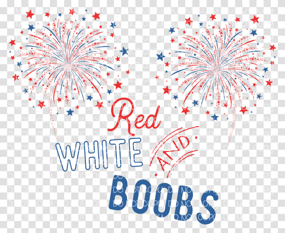 Red White And Boobs Fireworks, Alphabet, Number Transparent Png