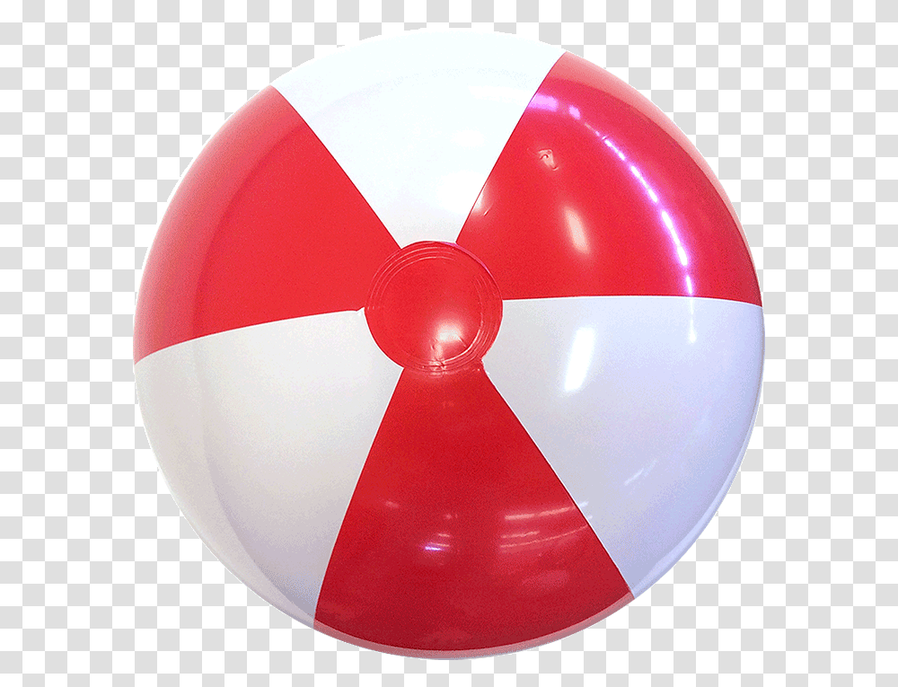 Red White Beach Ball, Sphere, Balloon Transparent Png