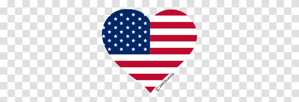 Red White Blue Heart Things Flag, American Flag, Plectrum Transparent Png