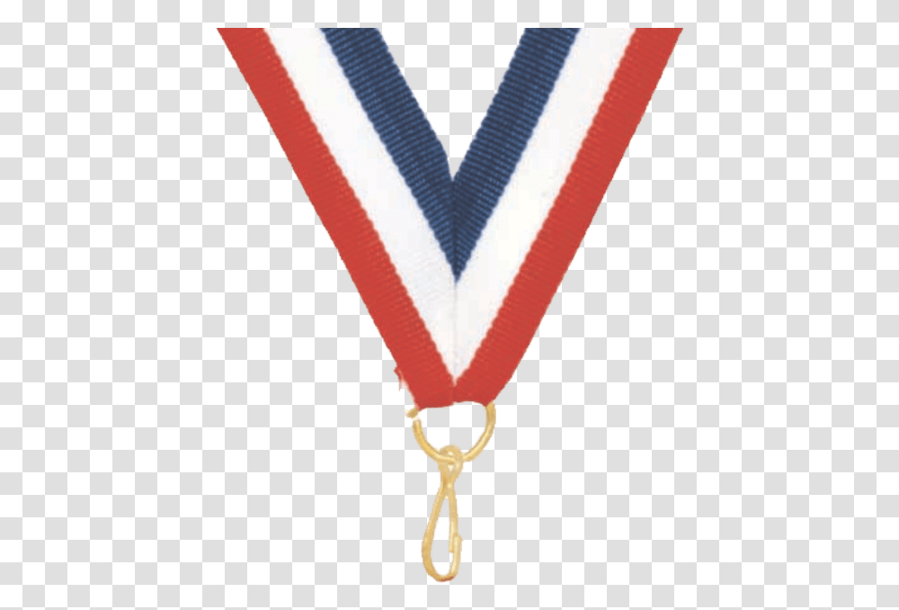 Red White Blue Neck Ribbon With Snap Clip Medal Ribbons, Hot Air Balloon, Aircraft, Vehicle, Transportation Transparent Png