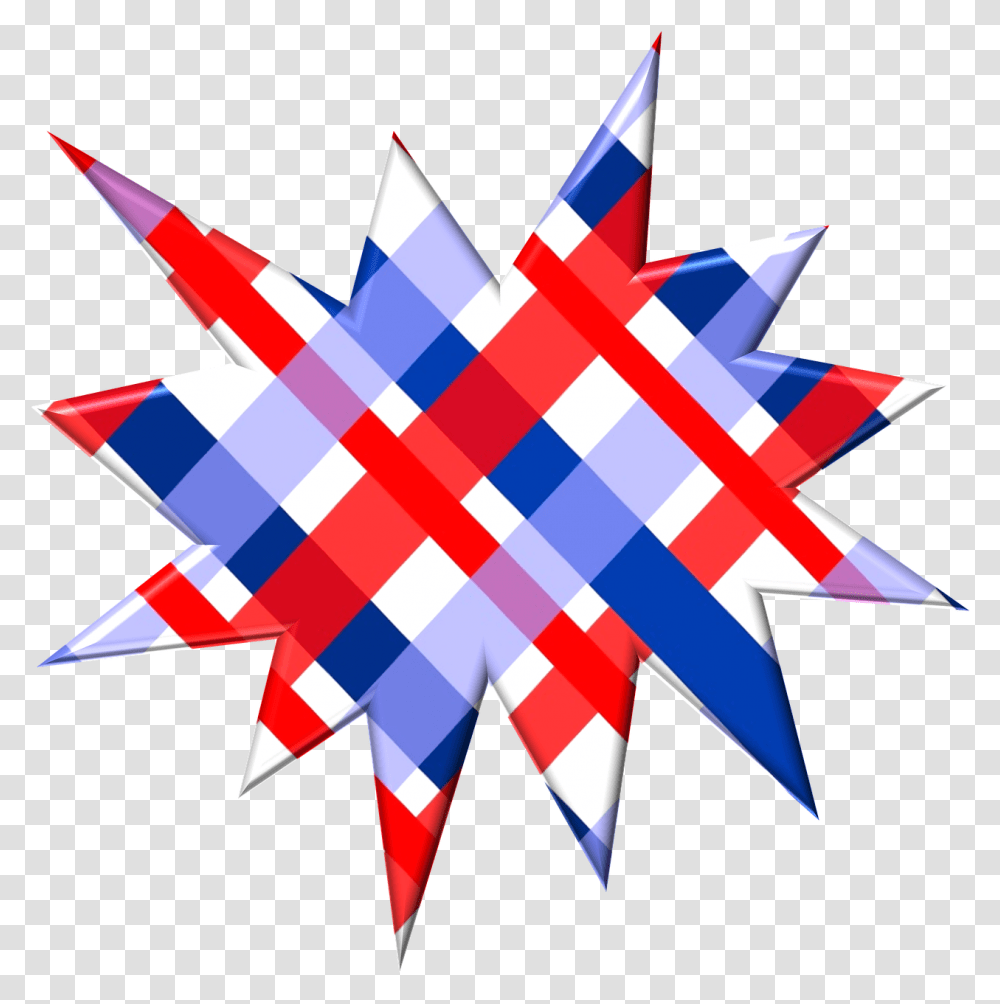 Red White Blue Plaid Pattern, Outdoors, Nature, Star Symbol Transparent Png
