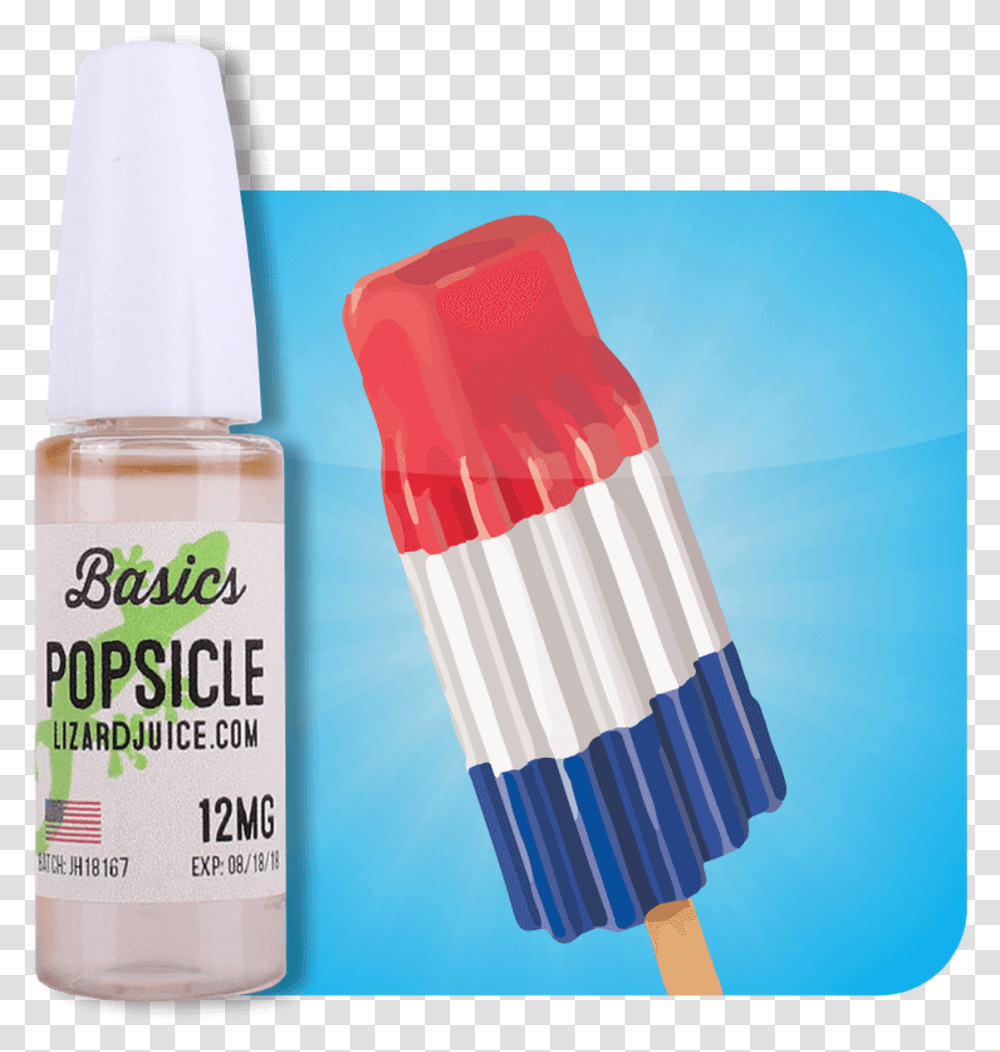 Red White Blue Popsicle, Cosmetics, Tin, Can, Bottle Transparent Png