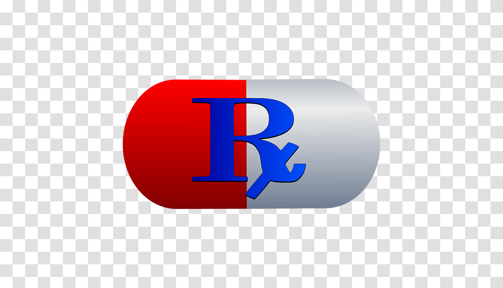 Red White Capsule Blue Rx Clipart Image, Logo, Trademark Transparent Png