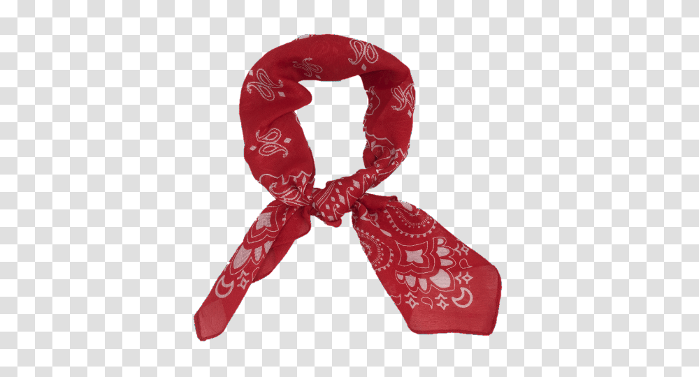 Red White Oversized Bandana Gugu International, Apparel, Scarf, Person Transparent Png