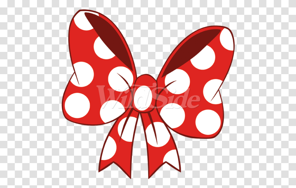Red White Polka Dot The Wild Side Minnie Mouse Ribbon Minnie Mouse Red, Dynamite, Bomb, Weapon, Weaponry Transparent Png