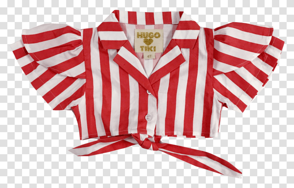 Red White Stripe Crop Top, Flag, Shirt Transparent Png