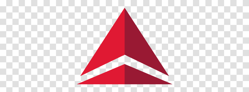Red White Triangle Logo Symbol Delta Airlines Logo Transparent Png