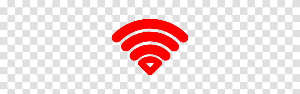 Red Wifi Icon, Logo, Trademark Transparent Png