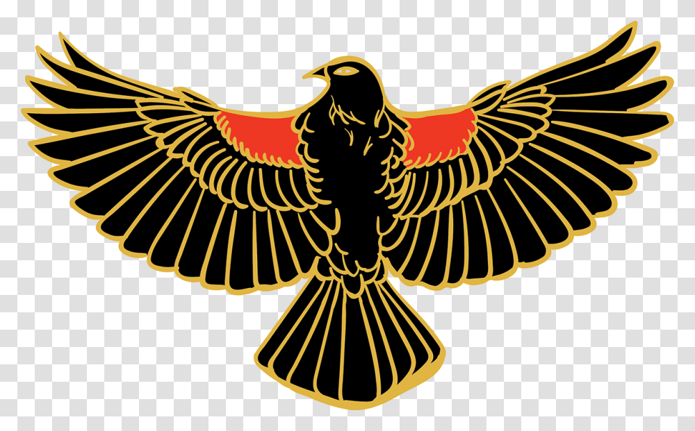 Red Winged Black Bird Colour Wheel Eugene Chevreul, Emblem, Logo, Trademark Transparent Png