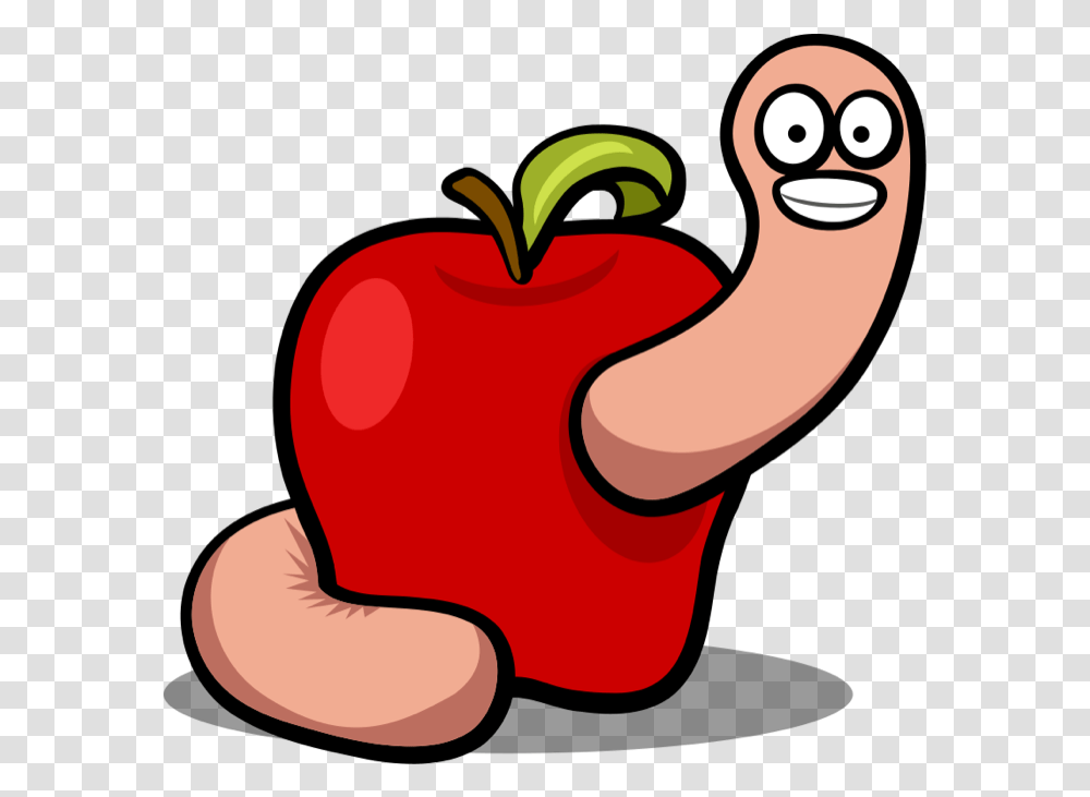 Red Worm Apple, Plant, Fruit, Food, Label Transparent Png