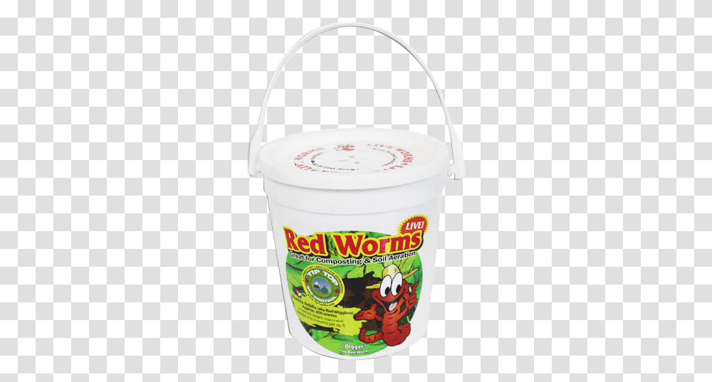 Red Worms Bucket Of Worms, Food, Dessert, Yogurt, Strawberry Transparent Png