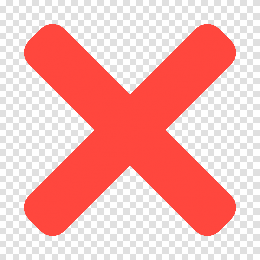 Red X Emoji Image, Logo, Trademark, First Aid Transparent Png