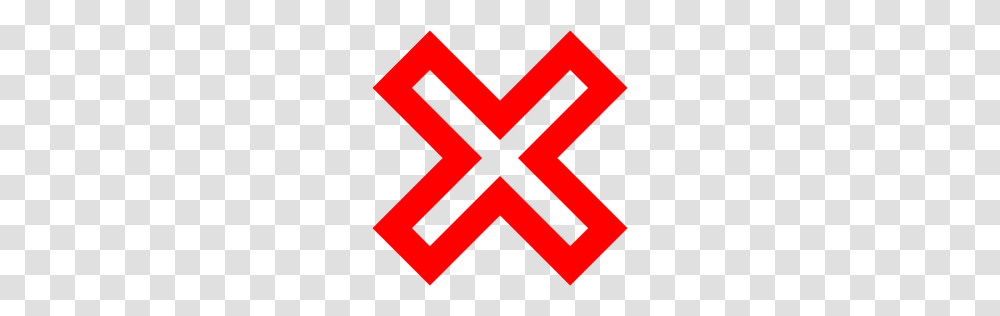 Red X Mark Icon, Logo, Trademark Transparent Png