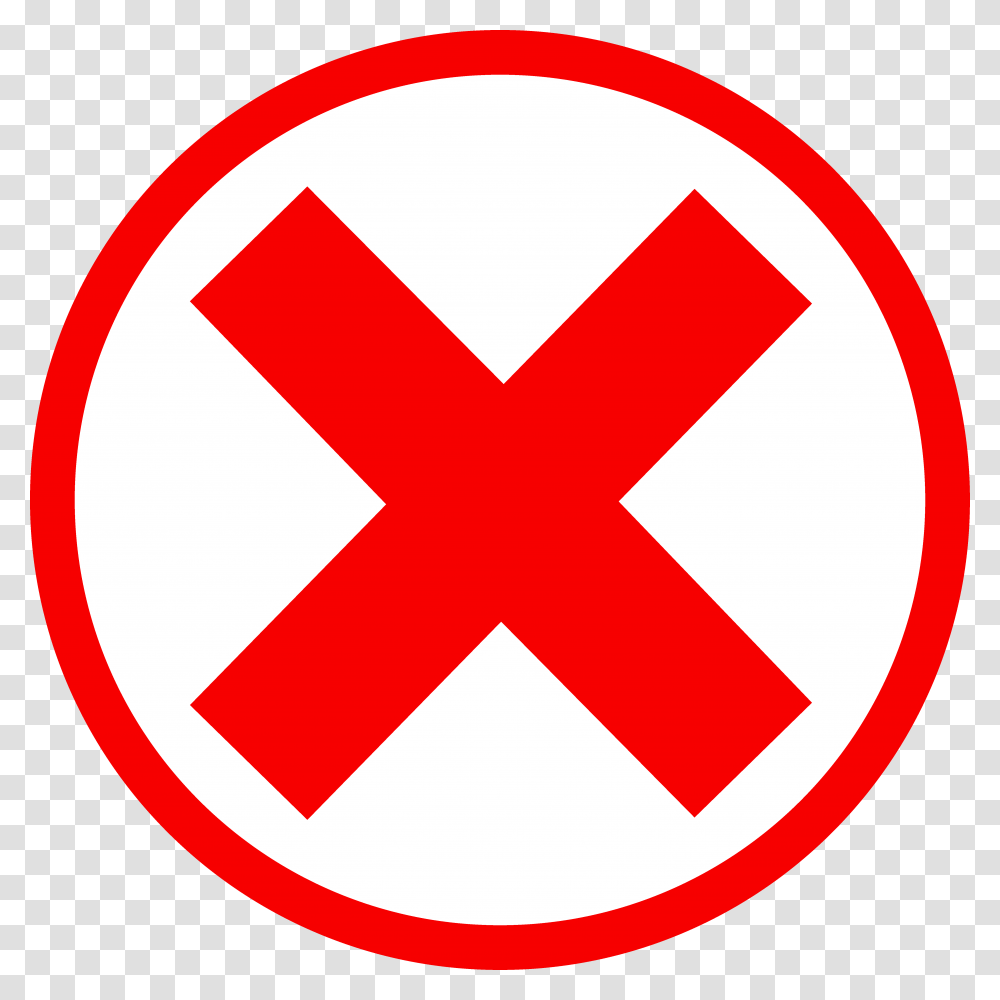 Red X Mark In Circle, First Aid, Logo, Trademark Transparent Png