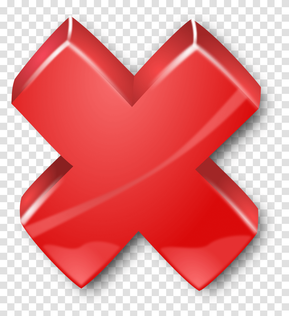 Red X Red Cross Green Tick, Heart, Mailbox, Letterbox Transparent Png