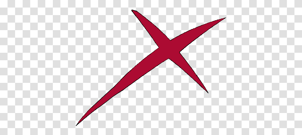 Red X Symbol Teen Titans Wiki Fandom Red X Logo Teen Titans, Scissors, Blade, Weapon, Star Symbol Transparent Png