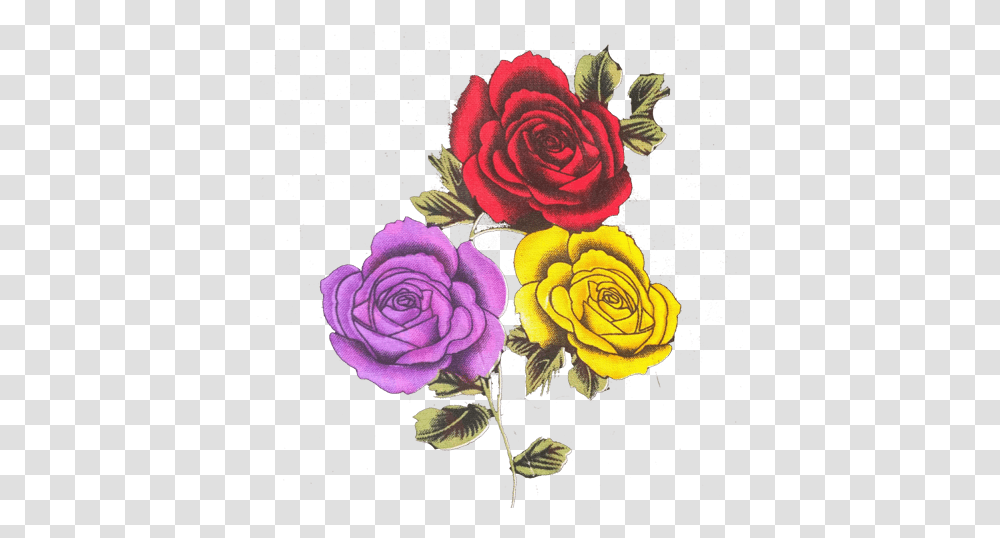 Red Yellow Purple Rose Heartpngcom, Graphics, Floral Design, Pattern, Flower Transparent Png