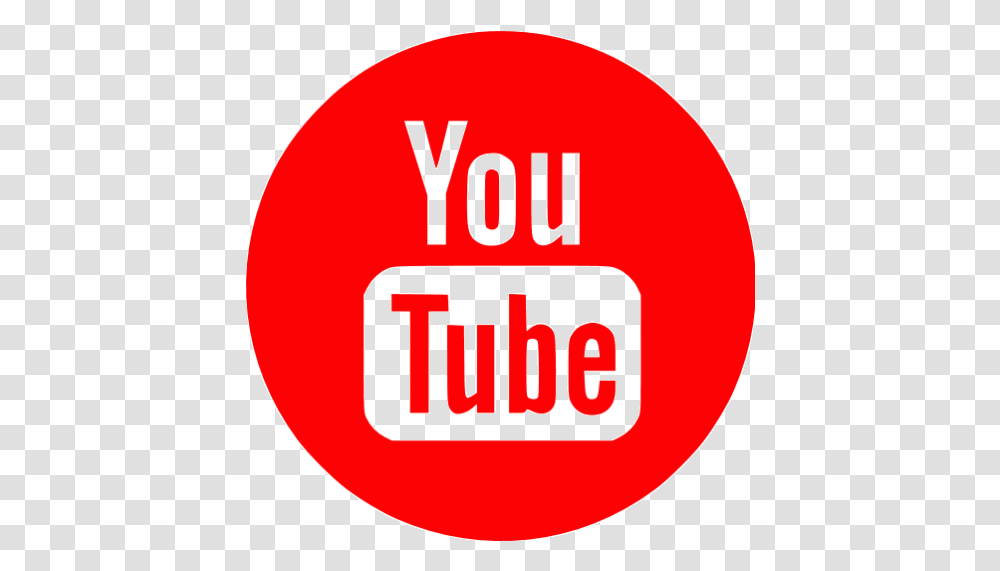 Red Youtube 4 Icon Logo Youtube Rond, Text, Symbol, Trademark, Label Transparent Png