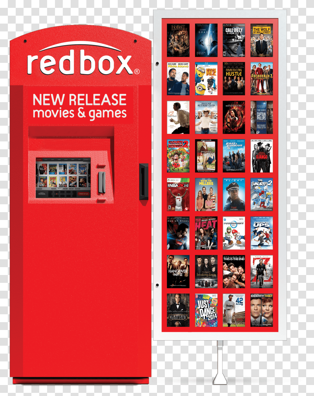 Redbox, Kiosk, Machine, Person, Human Transparent Png