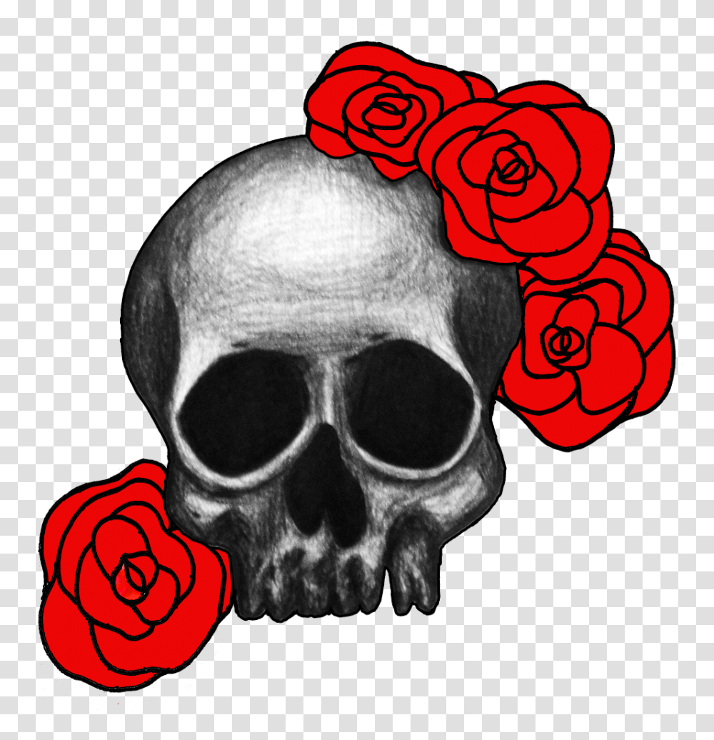 Redclip Skull With Roses, Sunglasses, Accessories, Accessory, X-Ray Transparent Png