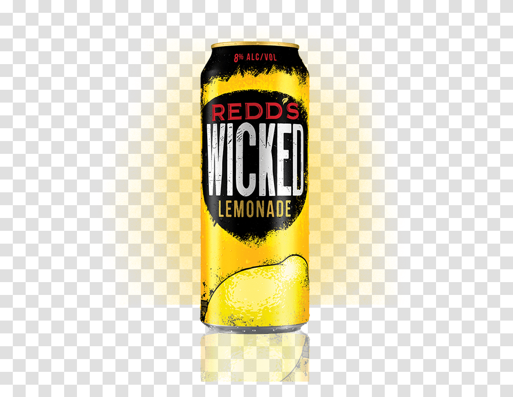 Redd S Wicked Lemonade Caffeinated Drink, Beer, Alcohol, Beverage, Lager Transparent Png