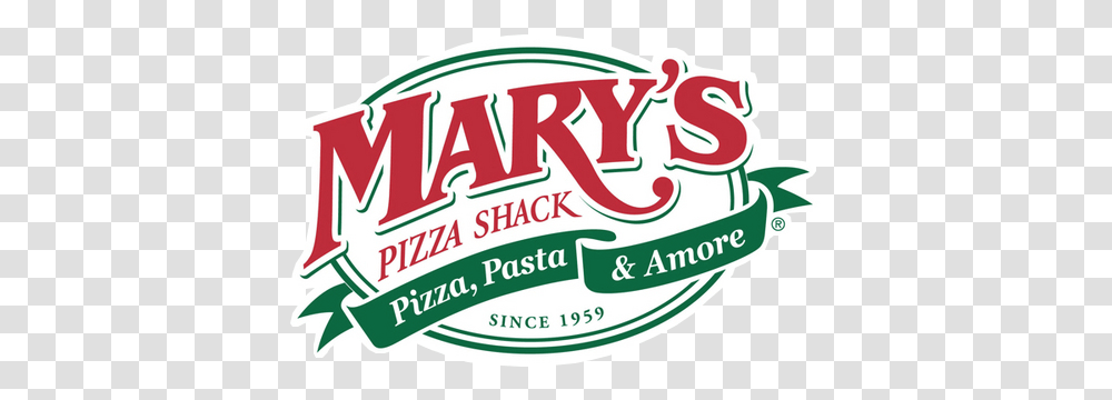 Redding Mary&39s Pizza Shack Sonoma Pizza Shack Logo, Label, Text, Food, Ketchup Transparent Png