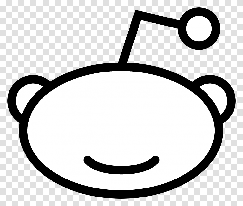 Reddit Icon Logo Black And White Reddit Logo, Stencil, Moon, Outer Space, Night Transparent Png
