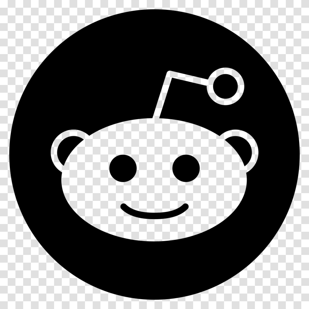 Reddit Logo Black, Stencil, Piggy Bank Transparent Png