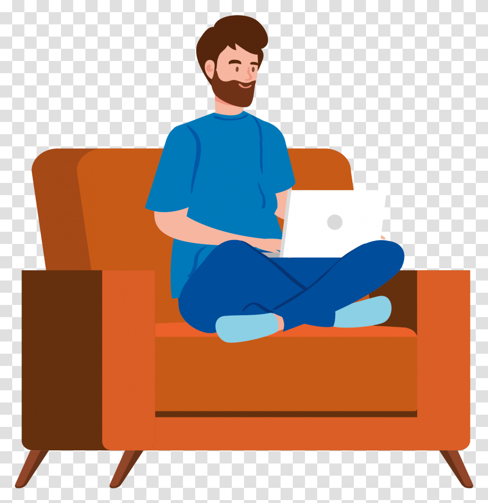Reddit Navigating The New Normal Sitting, Person, Human, Furniture, Reading Transparent Png