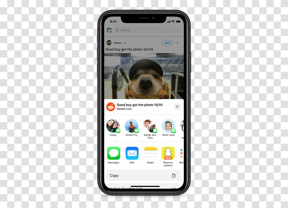 Reddit Now Lets Ios Users Share To Reddit And Snapchat, Phone, Electronics, Mobile Phone, Cell Phone Transparent Png