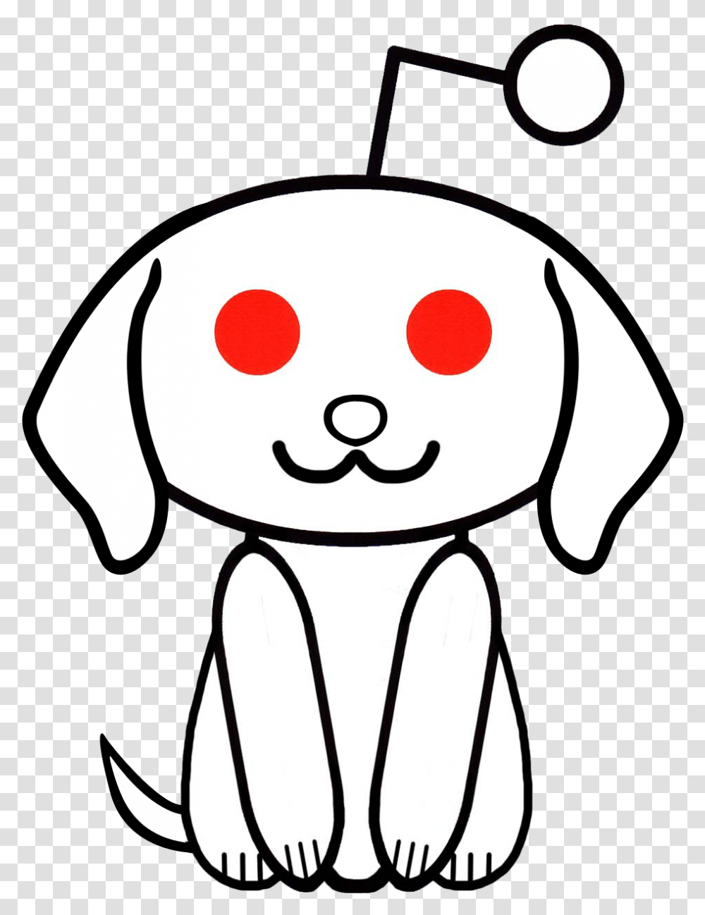 Reddit Snoo Dog, Stencil, Drawing Transparent Png