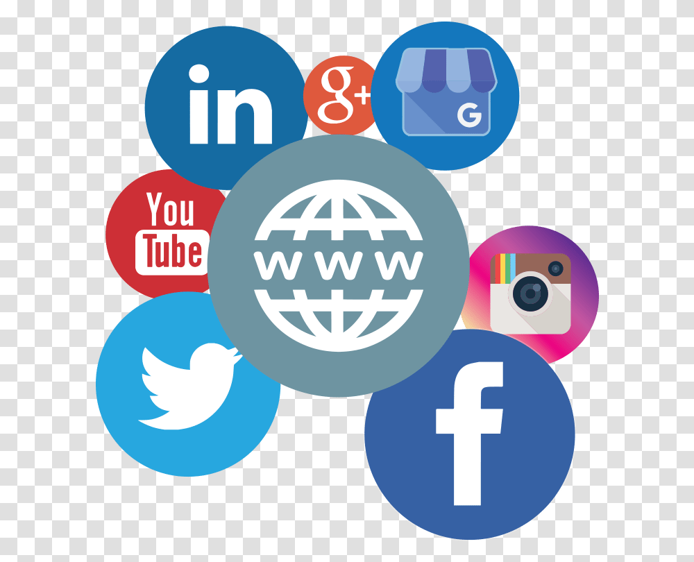 Redes Sociales Para Empresas Website Logo Black Background Transparent Png