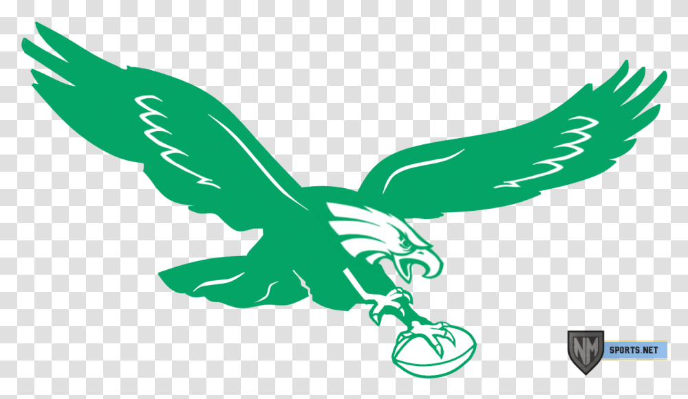 Redesigning The Eagles Kelly Green Eagles Logo, Symbol, Trademark, Jay, Bird Transparent Png