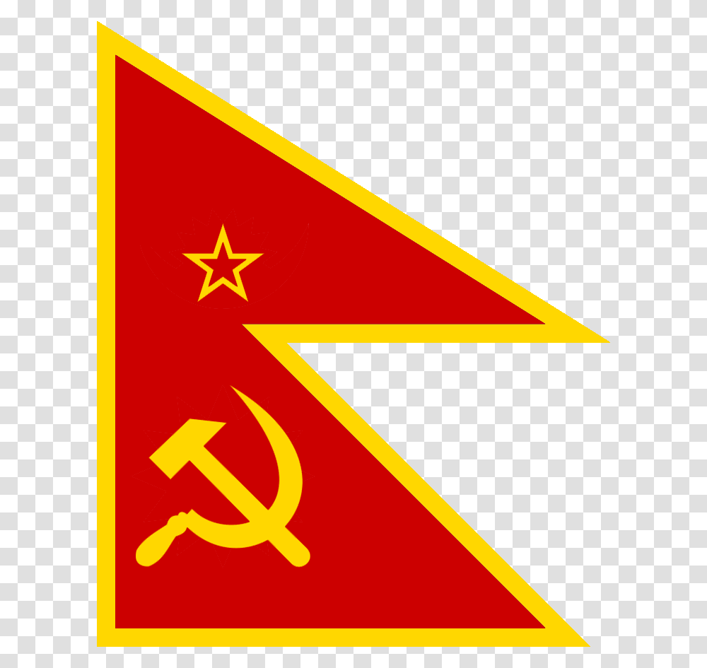 Redesignsflag Of The Ussr A La Nepal Flag Of The Soviet Union, Star Symbol, Triangle Transparent Png