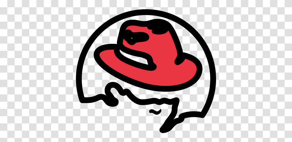 Redhat Icon Red Hat Icon, Clothing, Apparel, Text, Clothes Iron Transparent Png