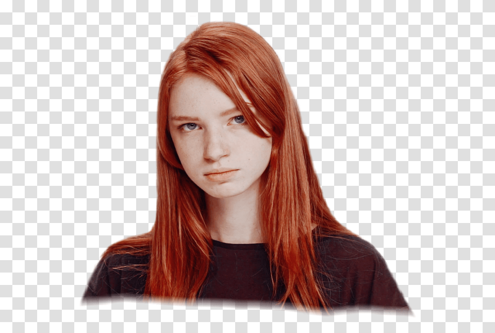 Redhead Girl Freckles Cute Portrait Red Red Haired Girl With Freckles, Face, Person, Female, Photography Transparent Png