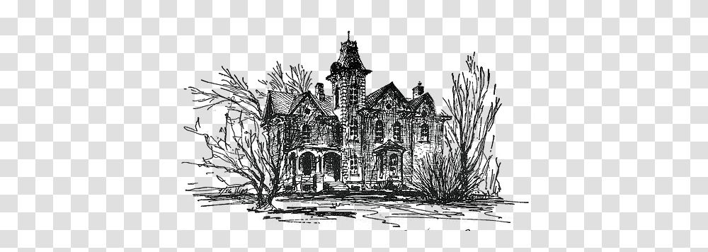 Redhead History Sketch, Mansion, House, Housing, Building Transparent Png