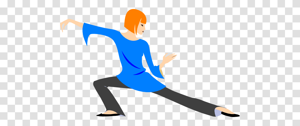 Redhead Woman In Yoga Position Clip Art, Person, Human, Working Out, Sport Transparent Png